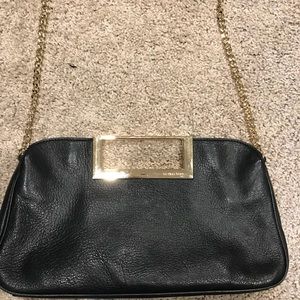 Women's Black Berkley Large Leather Clutch